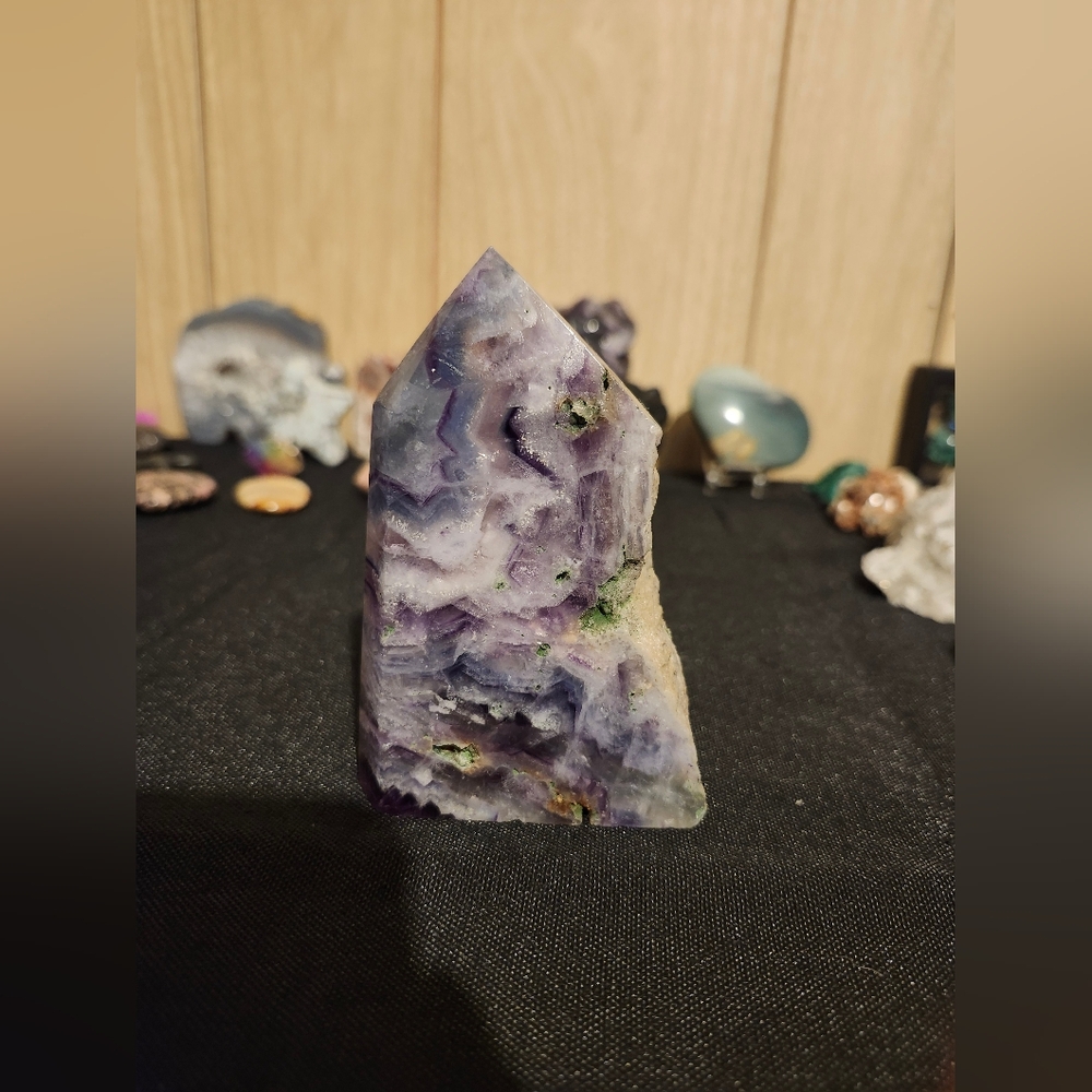 Rainbow Flourite Tower UV Reactive
